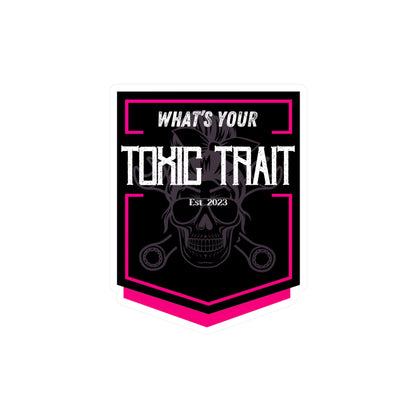 Toxic Trait Pink Kiss-Cut Vinyl Decals