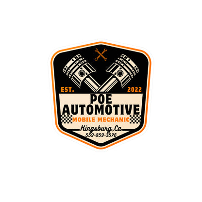 Poe Automotive Kiss-Cut Vinyl Decals