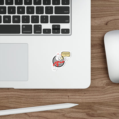 Die-Cut Stickers - Reddy Kilowatt Electricity Warning Design