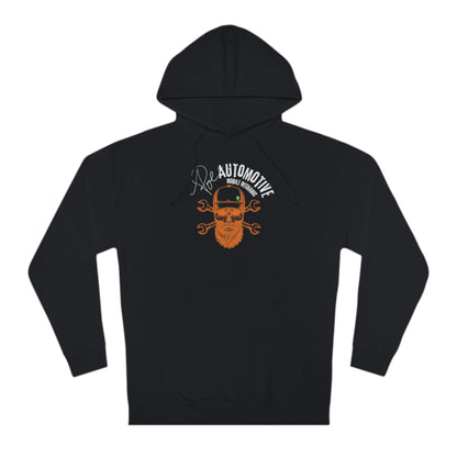 Poe Automotive bearded Skull Hooded Sweatshirt