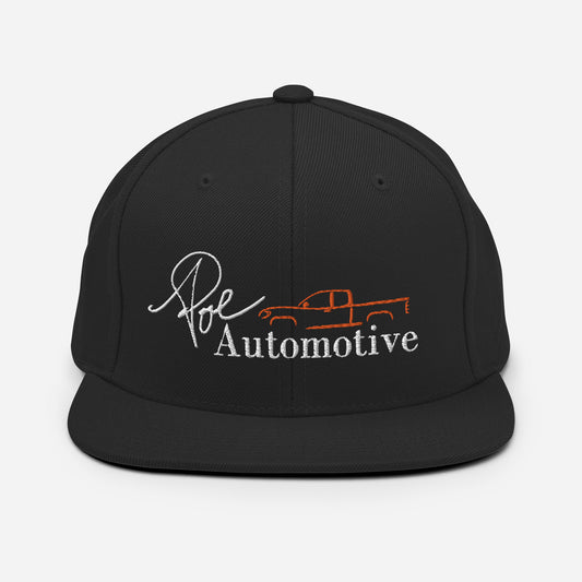 Poe Automotive Flat Bill Snapback Hat